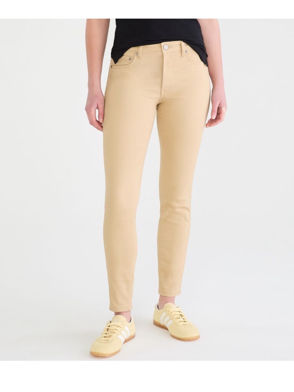 Aeropostale Skinny high rise jegging in Light Tan